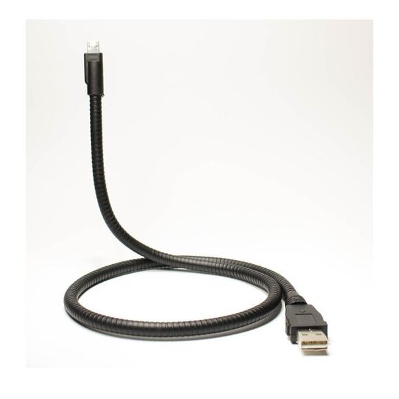 Gooseneck 3ft Lightning Micro USB Cable - Picture 1 of 5